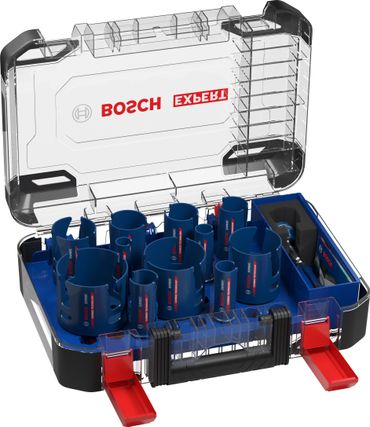 Bosch EXPERT Construction Material Lochsäge-Set 20/22/25/32/35/40/44/51/60/68/76 mm, 15-tlg.