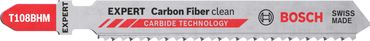 Bosch EXPERT Carbon Fiber Clean T 108 BHM Stichsägeblatt, 3-tlg.