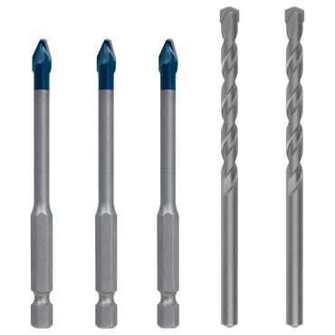 Bosch EXPERT HEX-9 HardCeramic Bohrer-Set, 6 mm, Mixed Set, 5 Stück