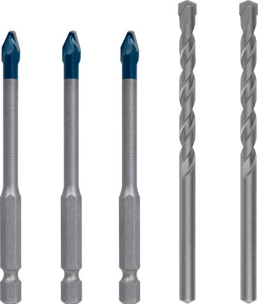Bosch EXPERT HEX-9 HardCeramic Bohrer Mixed Set, 6 mm, 5-tlg.