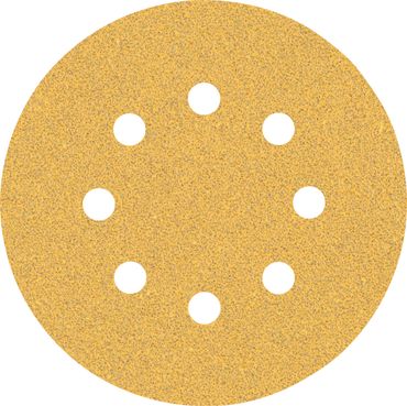 Bosch EXPERT C470 Schleifpapier mit 8 Löchern für Exzenterschleifer, 125 mm, G 60, 50 Stück