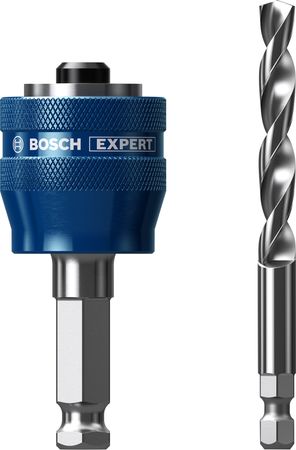 Bosch EXPERT Power Change Plus Aufsteckhalter für das Lochsägensystem, 11 mm, HSS-G Bohrer, 7,15 x 105 mm, 2 Stück