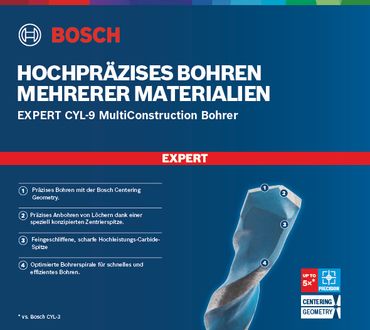 Bosch EXPERT CYL-9 MultiConstruction Bohrer 10x200x250mm