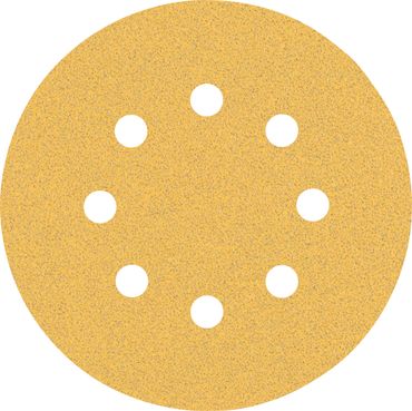 Bosch EXPERT C470 Schleifpapier mit 8 Löchern für Exzenterschleifer, 125 mm, G 80, 50 Stück