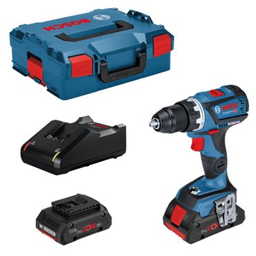 Bosch Akku-Bohrschrauber GSR 18V-60 C mit 2x ProCORE 4,0 Ah + Lader in L-Boxx