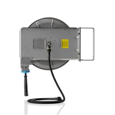 Kränzle Schlauchtrommel, Automatik Edelstahl Set incl. 20m Stahlgewebe-HD-Schlauch NW8