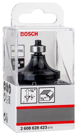 Bosch PRO Abrundfräser, R 1/2", Schaft 1/4"