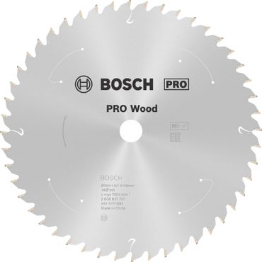 Bosch PRO Wood cordless Kreissägeblatt, 184 x 1,6 x 16 mm, T48