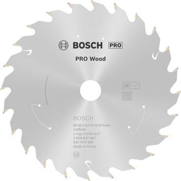 Bosch PRO Wood cordless Kreissägeblatt, 136 x 1,5 x 15,875 mm, T24