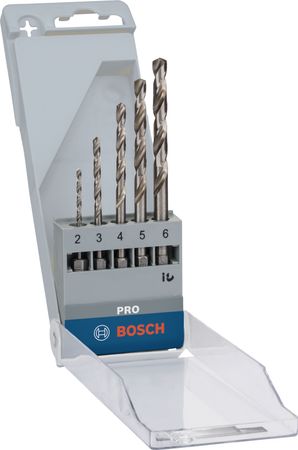Bosch PRO Metal HSS-G Hex Spiralbohrer Set, 5-tlg.