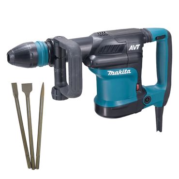 [Paket] Makita Stemmhammer Meisselhammer HM0871C SDS-MAX 1110W + Meisselset