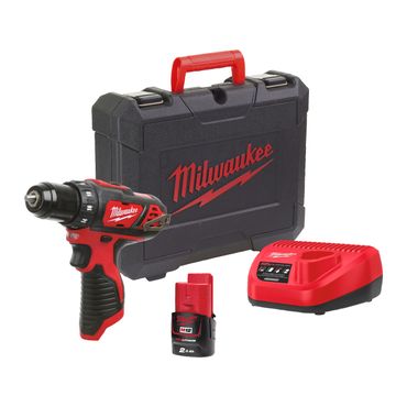 Milwaukee Akku-Bohrschrauber M12 BDD-201C 1x 2,0 Ah Akku + Lader im Koffer