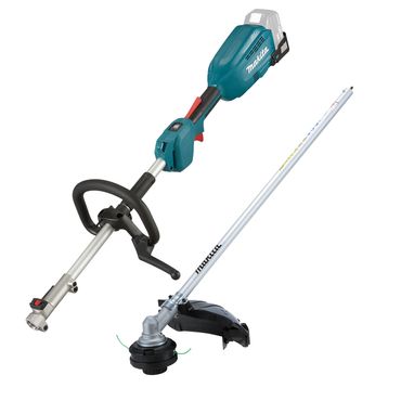 Makita Akku-Multifunktions-Antrieb DUX18ZX1, 18V inkl. Sensenaufsatz EM408MP ohne Akku und Ladegerät