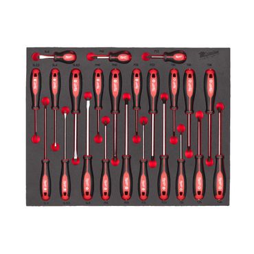 Milwaukee Tri-Lobe Schraubendreher Einlage 23-tlg. für Werkstattwagen 78 cm