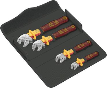 Wera 6004 Joker VDE 4 Set 1 VDE-isolierter selbstjustierender Maulschlüssel-Satz