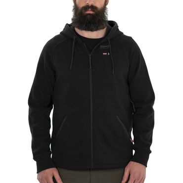 Milwaukee M12HHBL4-0(2XL) 12 V Akku-Thermo-Kapuzenpullover Herren schwarz, ohne Akku u. Ladegerät