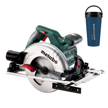 [Paket] Metabo Handkreissäge KS 55 FS + Kreissägeblatt + Thermobecher 