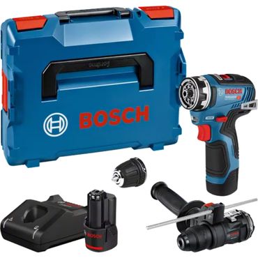 Bosch Akku-Bohrschrauber GSR 12V-35 FC+GFA 12-H+GFA 12-B (2x3,0 Ah+Lader) L-BOXX