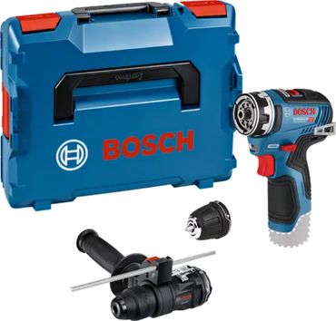 Bosch Akku-Bohrschrauber GSR 12V-35 FC + GFA 12-H + GFA 12 B Solo in L-BOXX