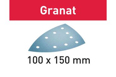 Festool Schleifblatt STF DELTA/9 P180 GR/100 Granat, 100 Stück