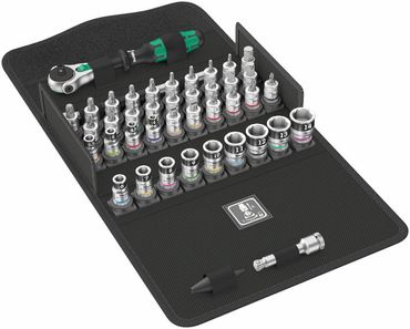 Wera 8100 SA All-in Zyklop Speed-Knarrensatz, mit Haltefunktion, 1/4"-Antrieb, metrisch, 42‑teilig