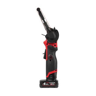 Milwaukee FUEL Akku-Bandfeile M12 FBFL13-402B, 2x 4,0 Ah + Lader in Tasche