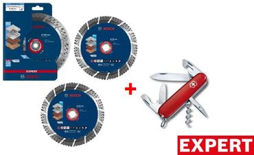 Bosch EXPERT  3 x 230mm Trennscheiben Bundle + Bosch Victorinox