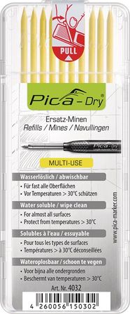 Pica Minenset Pica-Dry 10x gelb feucht abwischbar