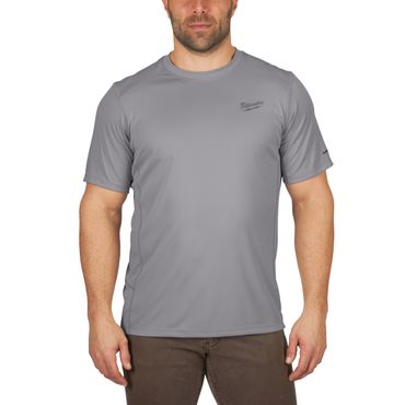 Milwaukee Funktions-T-Shirt grau kurzärmelig Workskin WWSSG-L mit UV-Schutz