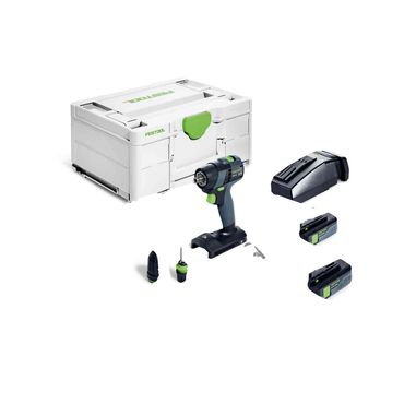 Festool Akku-Bohrschrauber TXS 18 C 3,0-Plus 2x3,0 Ah + Lader im Systainer M 187