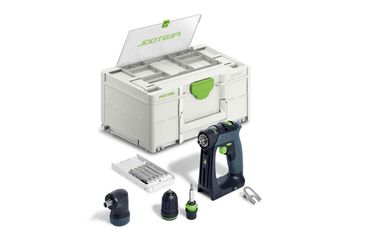 Festool Akku-Bohrschrauber CXS 18-Basic-Set ohne Akku Ladegerät mit Zubehör