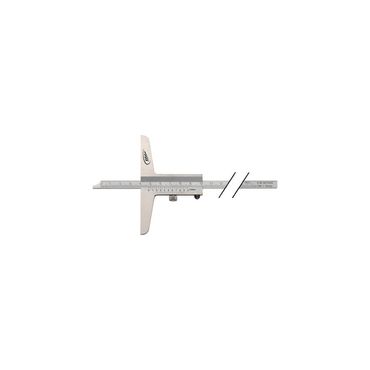 Helios preisser Tiefenmessschieber DIN 862 300 mm gerade Messschiene 12 x 4 mm