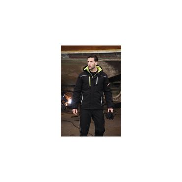 Terrax Softshell-Berufsparka Terrax Workwear Größe M schwarz/limette