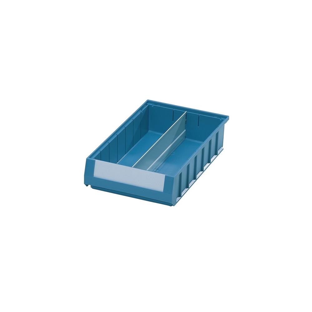 Längsteiler für Regalkasten L 300 x H 140 mm Stahlblech grau