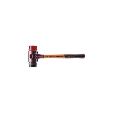 Halder Schonhammer SIMPLEX Länge 330 mm Kopf-Ø 40 mm mittelhart/hart Holz Gummi schwarz/Plastik rot
