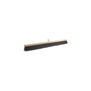 Besen Arenga Länge 1000 mm m.Metallstielhalter Flachholz