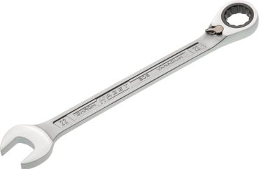 Hazet Maulringratschenschlüssel 606 Schlüsselweite 22 mm Länge 291,5 mm umschaltbar, Ringseite 15 °