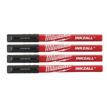 Milwaukee INKZALL Fineliner schwarz 4er Pack ( 4x schwarz)