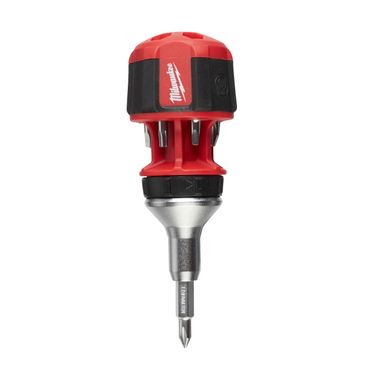 Milwaukee Schrauberdreher mit Ratschenfunktion Stubby inkl. 7 Bits PH/PZ/TX/SL