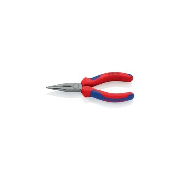 Knipex Flachrundzange  Länge 140 mm flach/rund gerade poliert Mehrkomponenten-Hüllen