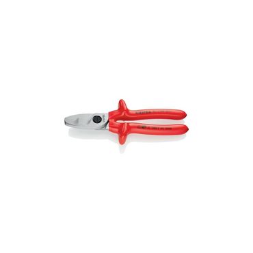 Knipex Kabelschere  Länge 200 mm Kopf verchromt VDE tauchisoliert