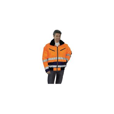 Prevent Warnschutz-Pilotenjacke  Größe M orange/marine