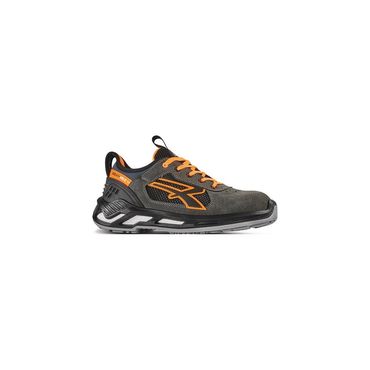 U.power Sicherheitsschuh Ryder Größe 42 grau/orange S1P SRC ESD EN ISO 20345 Veloursleder