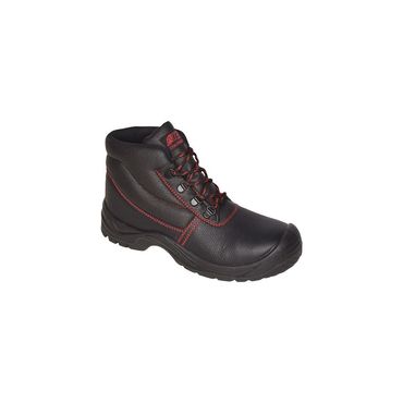 Nitras Sicherheitsstiefel BASIC STEP MID Größe 44 schwarz S3 SRC EN ISO 20345 Volleder