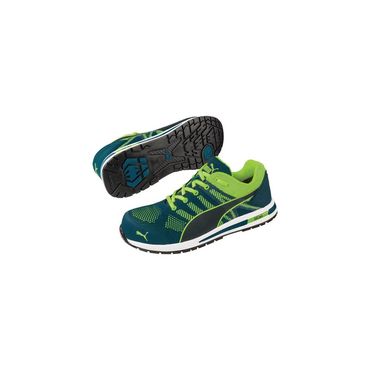 Puma Sicherheitsschuh Elevate Knit GREEN LOW Größe 42 blau/grün S1P ESD HRO SRC EN ISO 20345 Textil