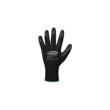 Stronghand Handschuhe Finegrip Größe 9 schwarz EN 388 PSA-Kategorie II , VE: 12 Paar