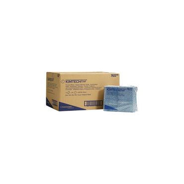 Kimtech Prozesswischtuch KIMTECH 7622 L381xB490ca. mm blau 1-lagig, viertelgefaltet