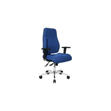 Topstar Bürodrehstuhl  mit Punktsynchrontechnik blau 430-510 mm ohne Armlehnen Tragfähigkeit 110 kg
