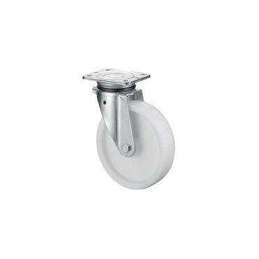 Bs rollen Schwerlast-Lenkrolle  Rad-Ø 200 mm Tragfähigkeit 600 kg Kunststoff Platte L138xB110 mm