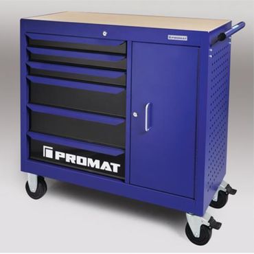 Promat Rollwerkbank TREND B1120 x T460 x H1030 mm 400 kg 6 Schubladen